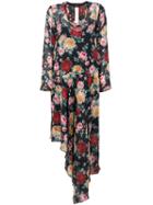 Twin-set - Asymmetric Floral Print Dress - Women - Viscose - 42, Viscose