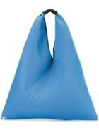 Mm6 Maison Margiela Large Triangular Tote, Women's, Blue, Polyester/leather