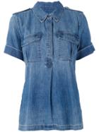 Equipment - Denim Pullover Shirt - Women - Cotton - Xs, Blue, Cotton