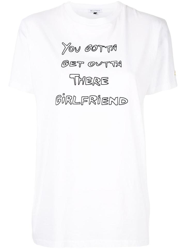 Bella Freud Girlfriend Print T-shirt - White