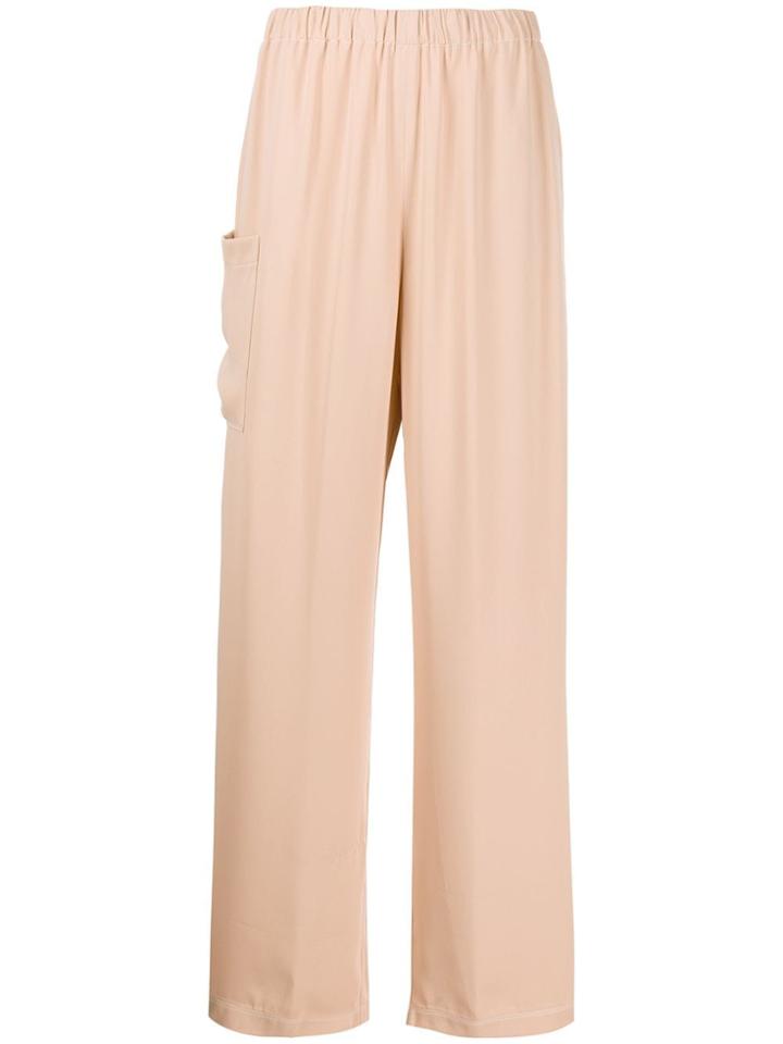 Mm6 Maison Margiela Wide-leg Tie Ribbon Trousers - Neutrals
