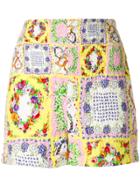 Versace Vintage Floral Printed Creased Shorts - Multicolour