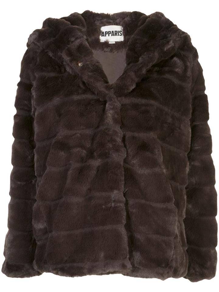 Apparis Goldie Faux-fur Coat - Brown