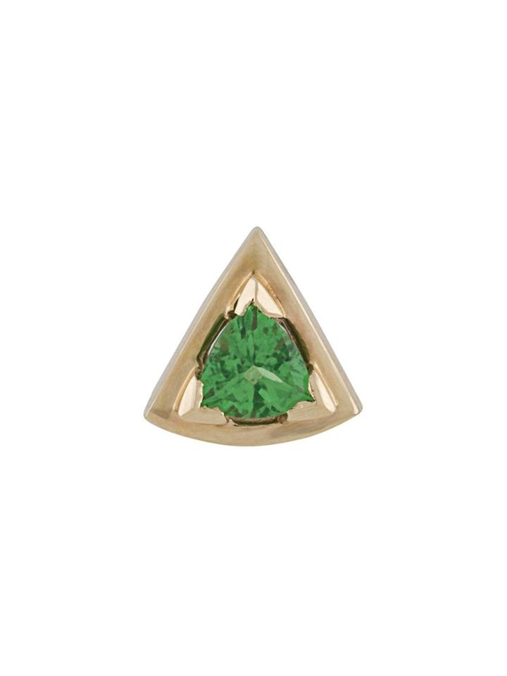 Origin 31 9kt Yellow Gold Tsavorite Wedge Stud