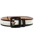 Reinaldo Lourenço Airplane Print Belt - White