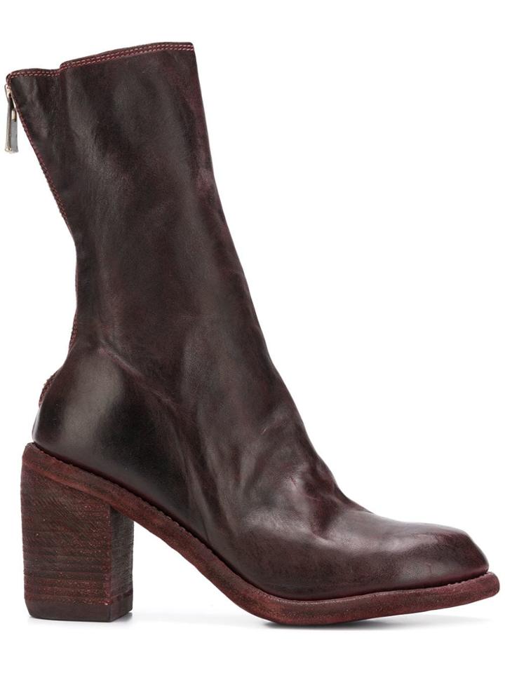 Guidi Mid-calf Boots - Brown