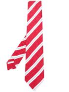 Kiton Bold Striped Tie - Red