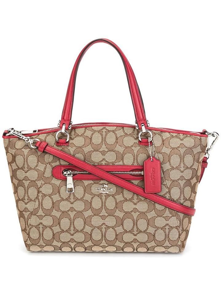Coach Printed Tote, Women's, Brown