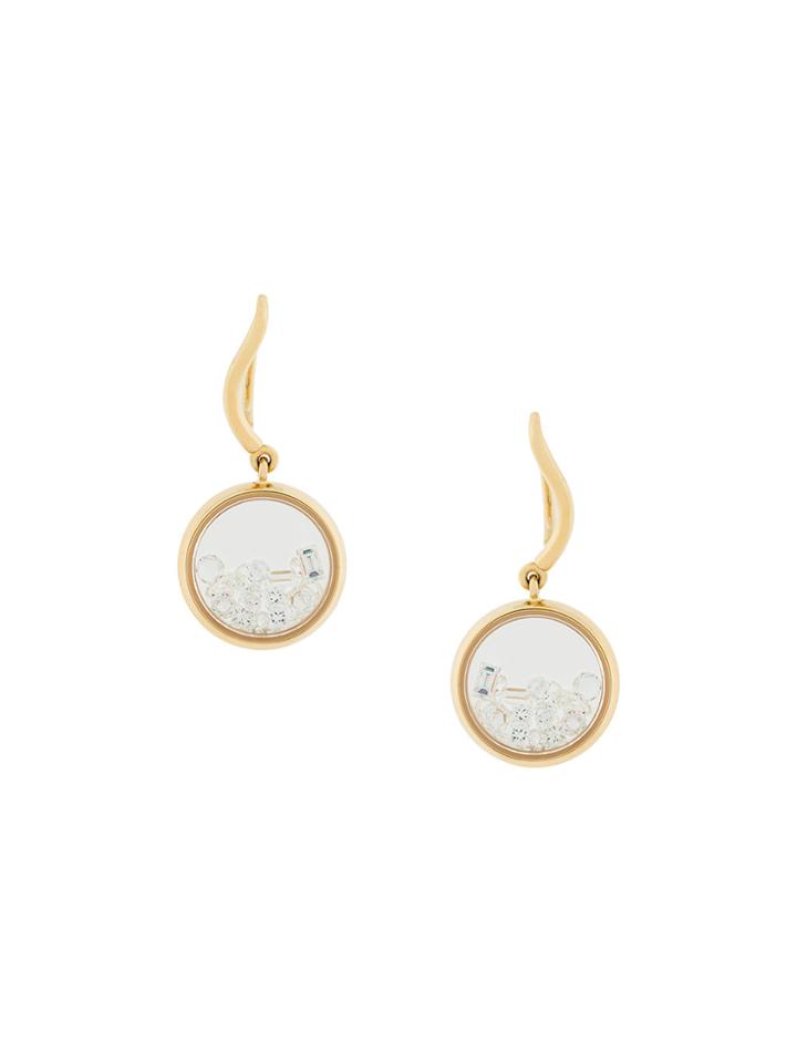Aurelie Bidermann 18kt Gold Chivoir Diamond Earrings - Metallic