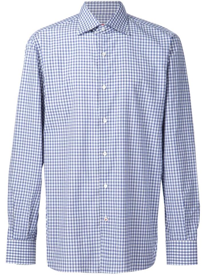 Isaia Casual Checked Shirt