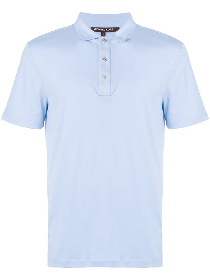 Michael Michael Kors Classic Short Sleeved Polo Shirt - Blue