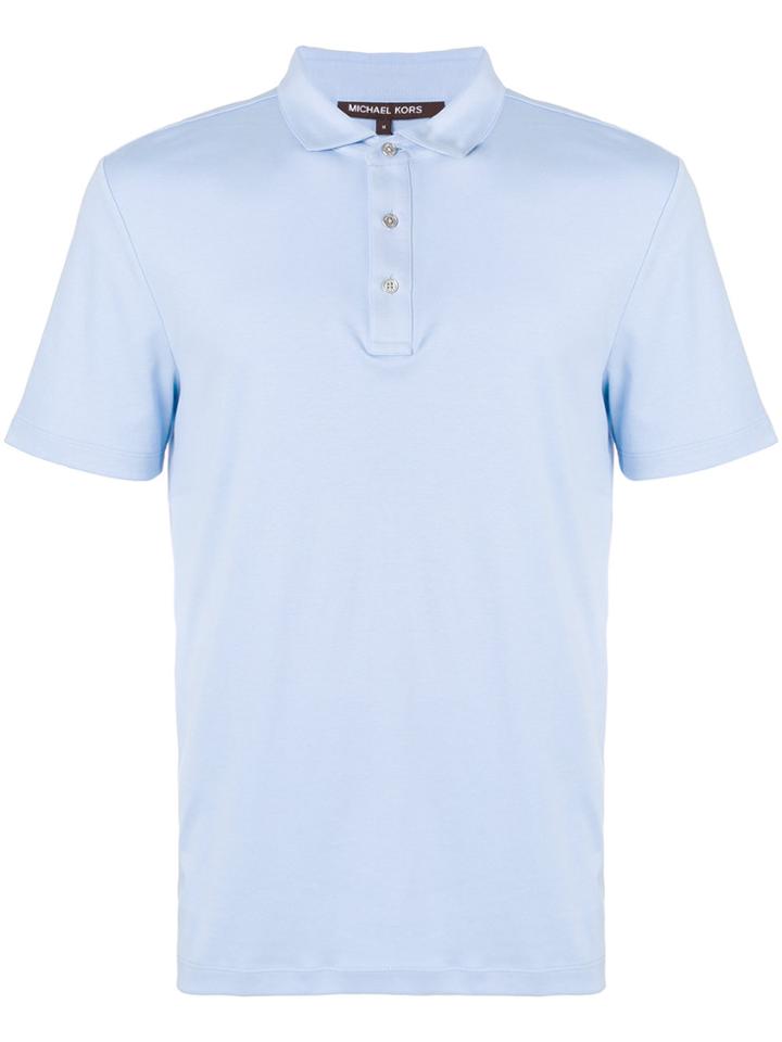 Michael Michael Kors Classic Short Sleeved Polo Shirt - Blue
