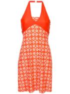 Chanel Pre-owned Printed Halterneck Swimsuit - Orange