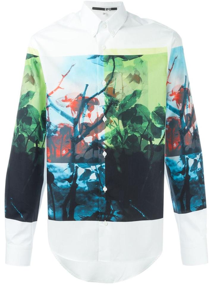 Mcq Alexander Mcqueen Hyper Floral Print Shirt