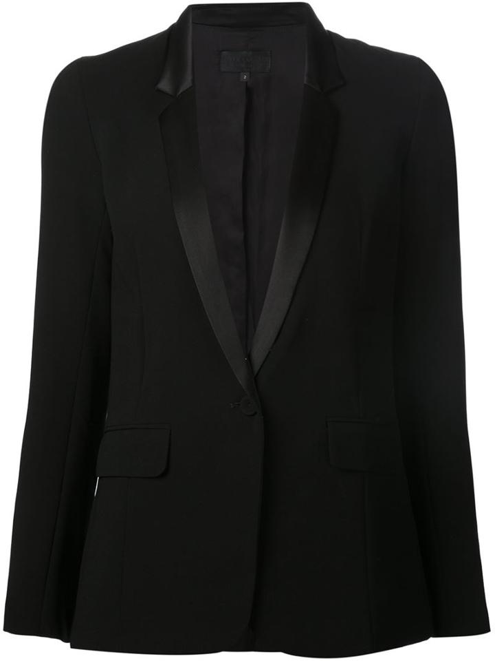 Nili Lotan Satin Lapel Blazer