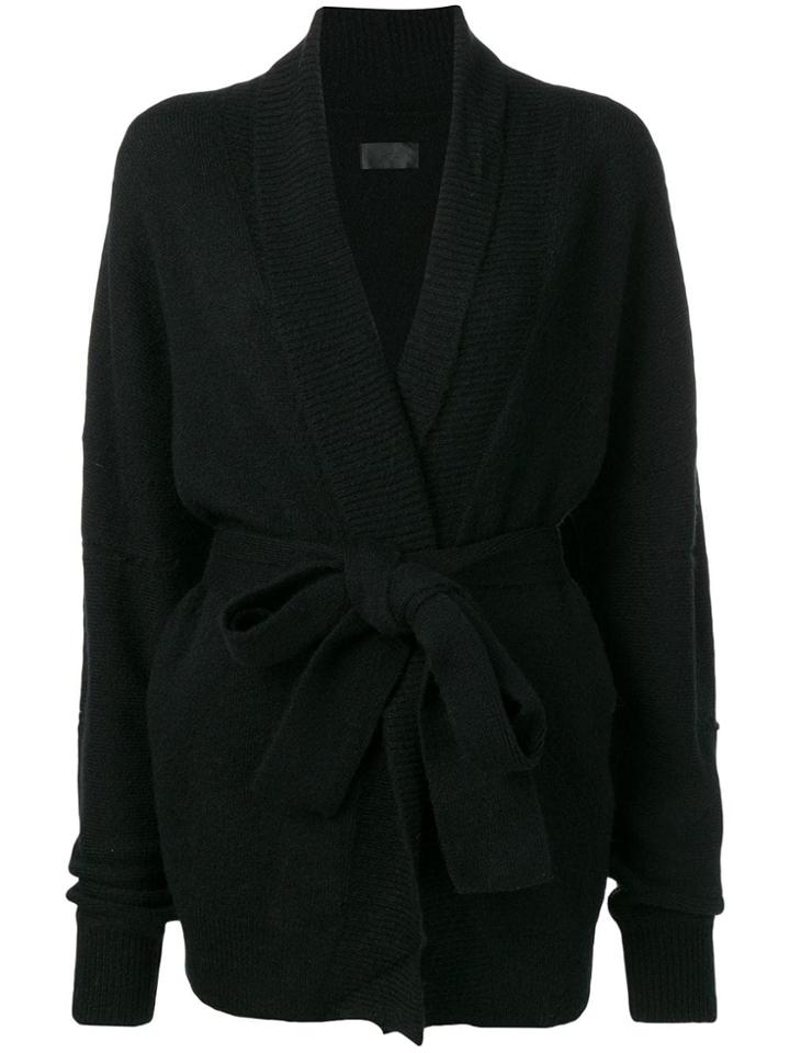 Rta V-neck Belted Cardigan - Black
