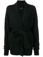 Rta V-neck Belted Cardigan - Black