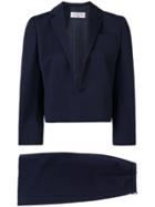 Christian Dior Vintage 1984 Straight Skirt Suit - Blue