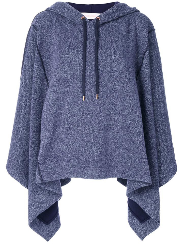 See By Chloé Cape-style Hoodie - Blue