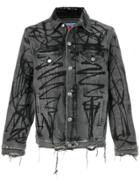 Adaptation Oversized Graffiti Jacket - Grey