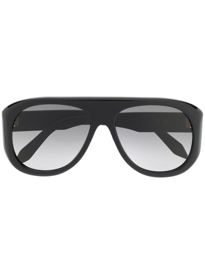 Victoria Beckham Chunky Aviator Sunglasses - Black