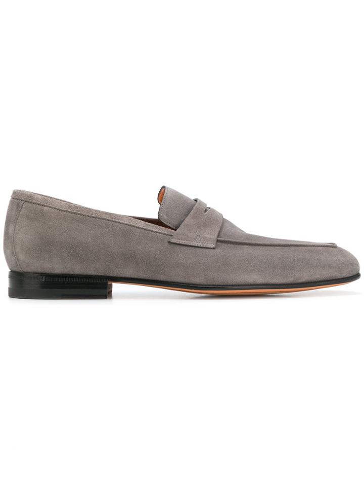 Santoni Classic Slip-on Loafers - Grey
