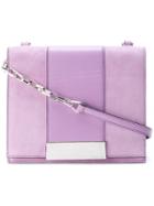 Sergio Rossi Flap Shoulder Bag - Pink & Purple