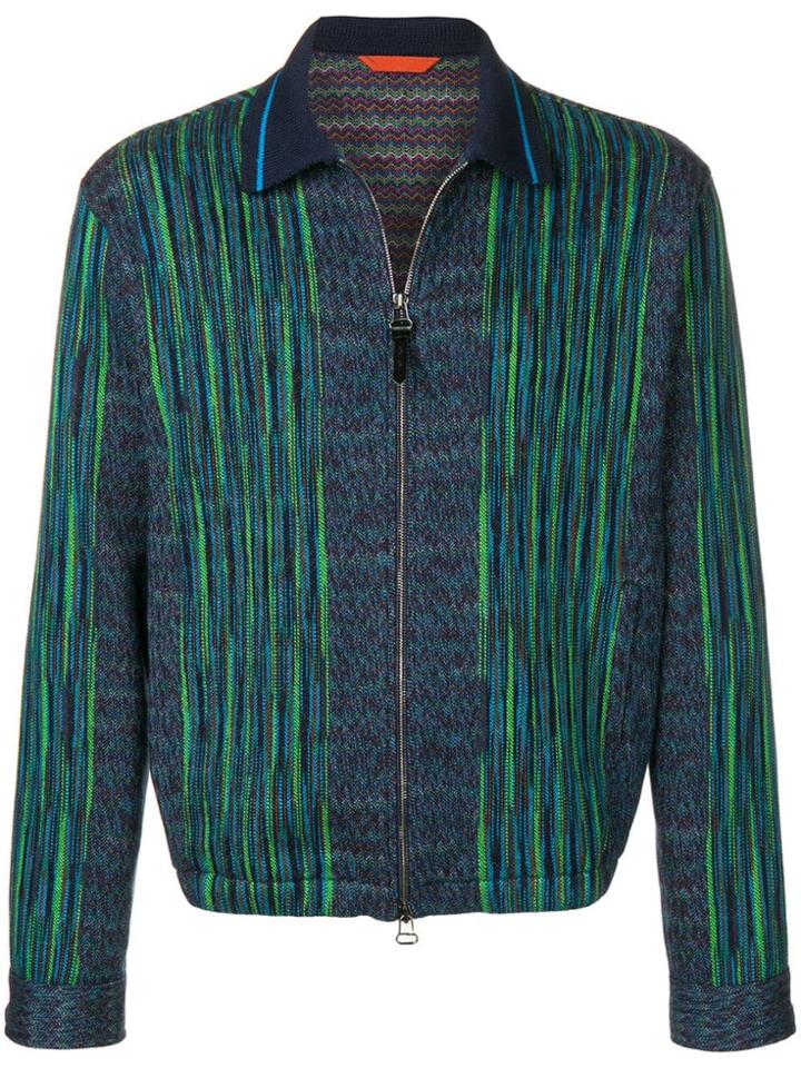 Missoni Zip-up Cardigan - Blue