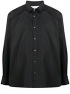 Comme Des Garçons Shirt Pleated Cotton Shirt - Black