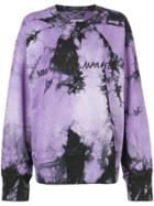 Mm6 Maison Margiela Tie-dye Sweatshirt - Purple