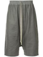 Rick Owens Drop-crotch Bermuda Shorts - Grey