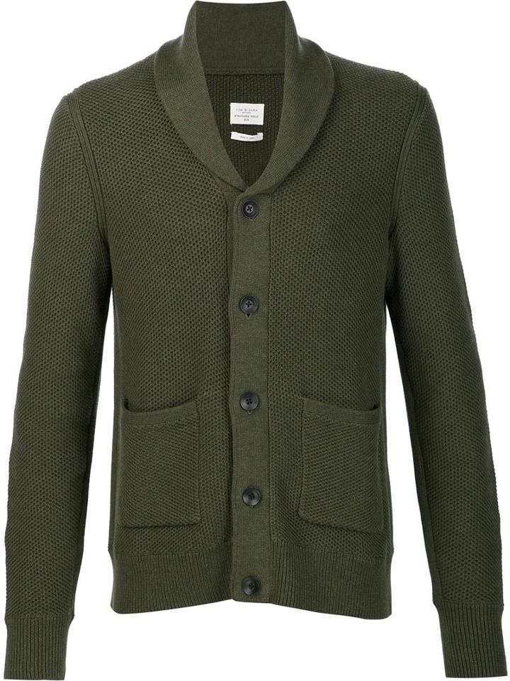 Rag & Bone Avery Shawl Cardigan, Men's, Size: Large, Green, Cotton