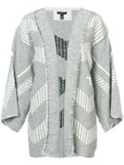 Voz Open Front Knitted Jacket - Black