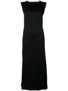 Tome Flared Dress With V-back - Black
