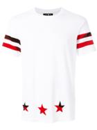 Hydrogen Striped Star T-shirt - White