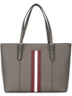 Bally Stripe Detail Tote, Women's, Nude/neutrals, Leather