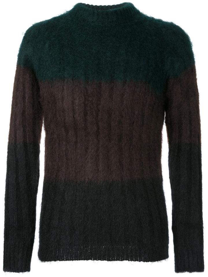 Masnada Rolled Trim Jumper - Black