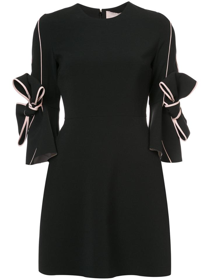 Roksanda Dress With Bow Embellished Sleeves - Black