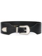 Philosophy Di Lorenzo Serafini Wide Western Buckle Belt - Black