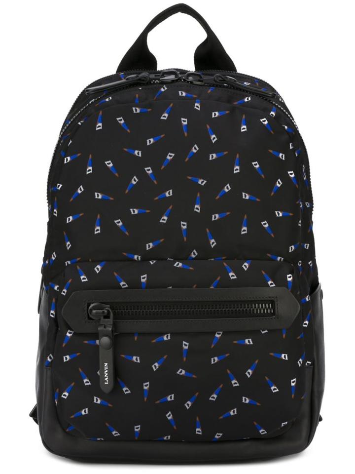 Lanvin Saw Print Backpack