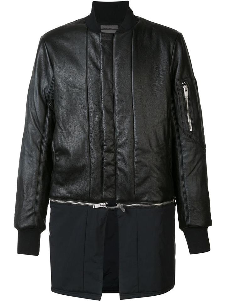 Siki Im Detachable Bomber Jacket, Men's, Size: Large, Black, Nylon/leather