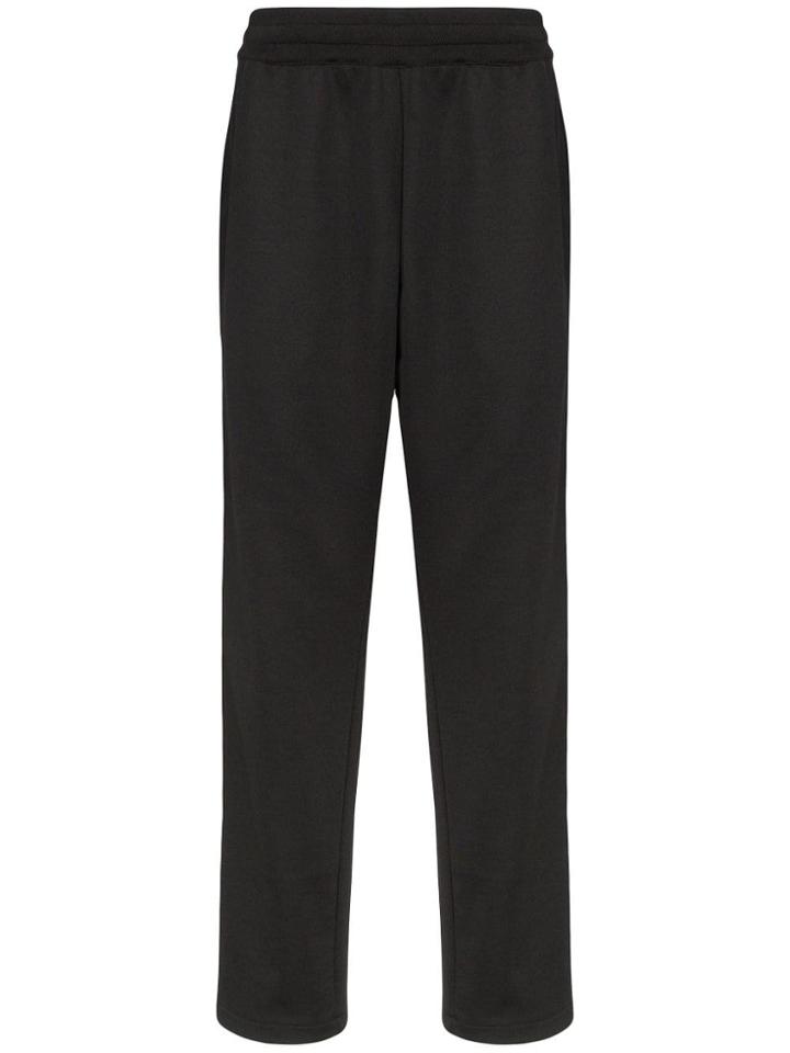 Moschino Logo-stripe Track Pants - Black
