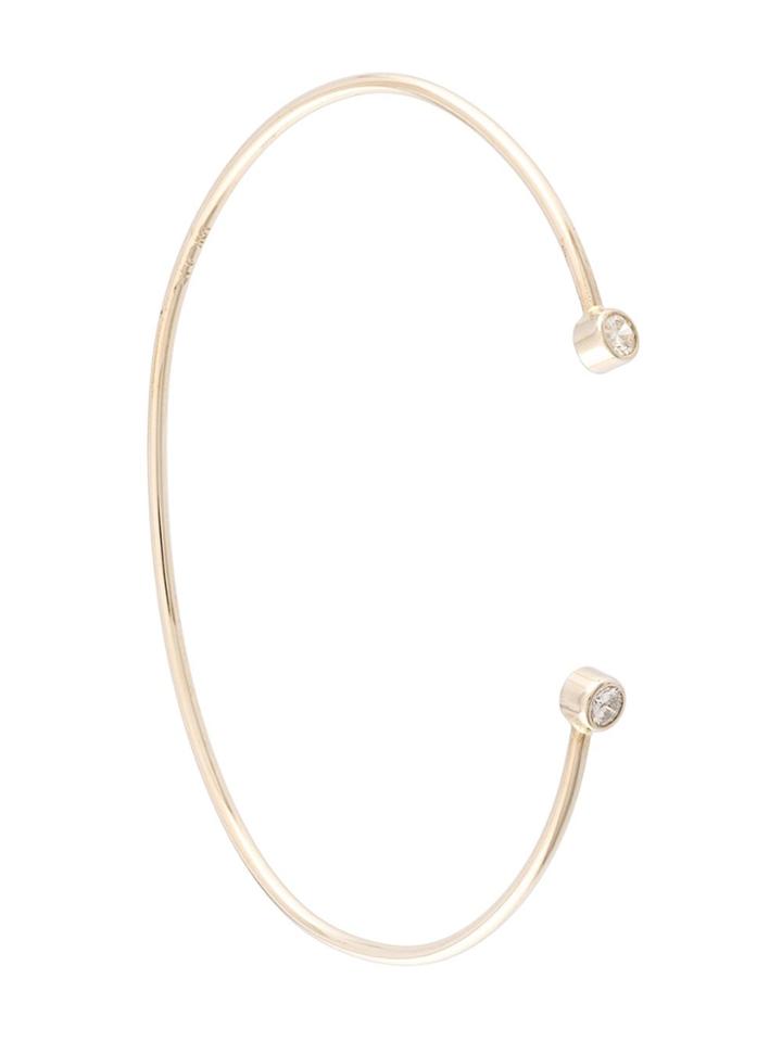 Marlo Laz Diamond Cuff Bracelet - Metallic