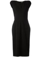 Tom Ford V-neck Cap Sleeve Dress, Women's, Size: 40, Black, Viscose/polyamide/spandex/elastane/silk