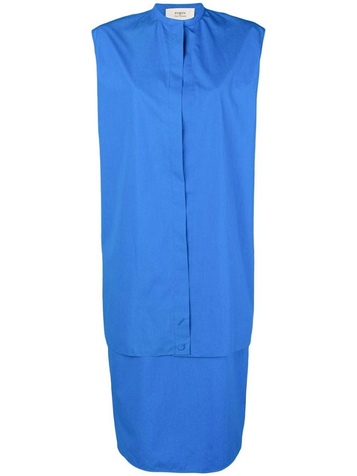 Ports 1961 Shirt Dress - Blue