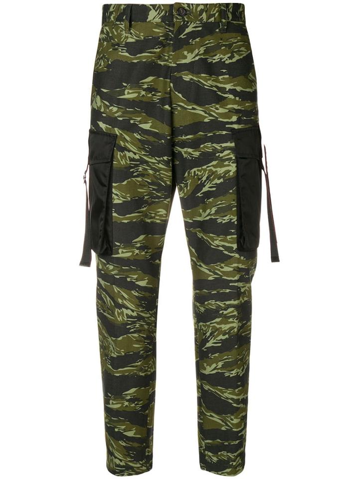 Dsquared2 Camouflage Tapered Trousers - Green