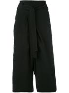 Christian Wijnants Cropped Flared Trousers - Black