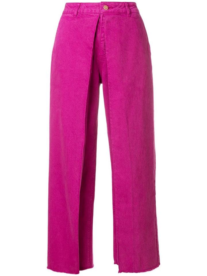 Aalto Layered Wide Leg Trousers - Pink