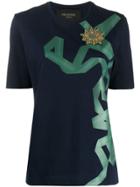 Mr & Mrs Italy Ribbon Print T-shirt - Blue