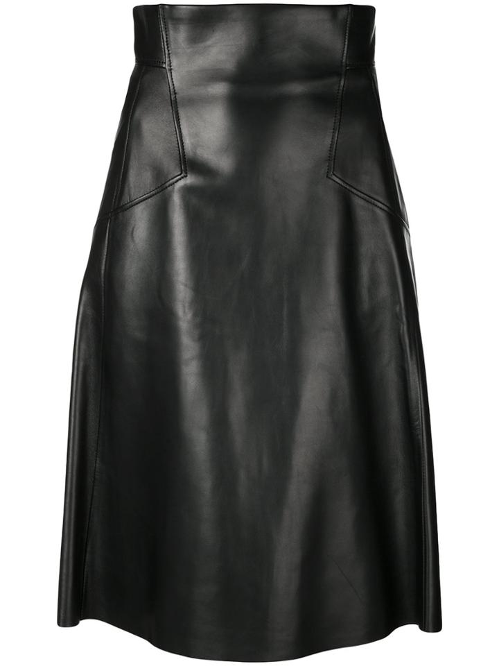 Alexander Mcqueen A-line Midi Skirt - Black